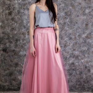 Rose Tulle Skirt. Soft Luxury Bridesmaid Skirt - Any Length, Over 140 Colors