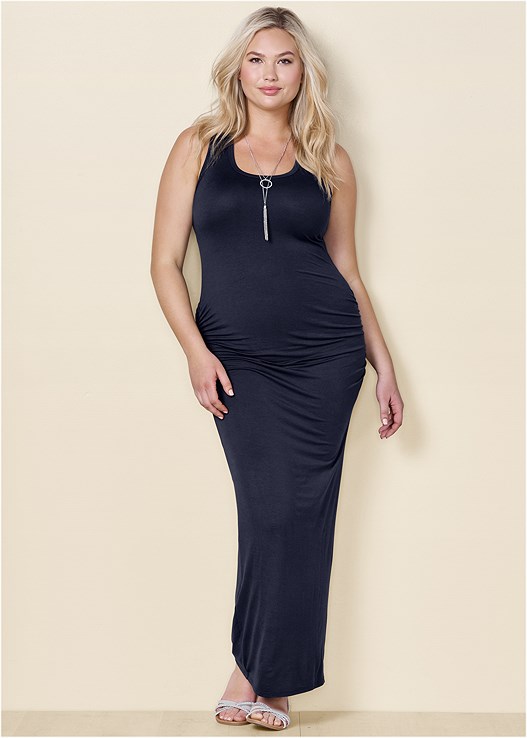 Ruched Tank Maxi Dress