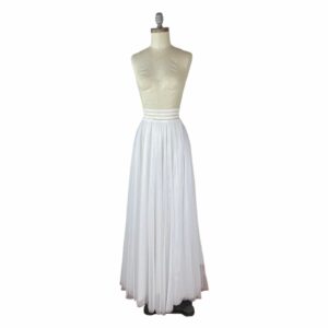 Ruru Tulle Layered Maxi Skirt, Size S in White, Women's