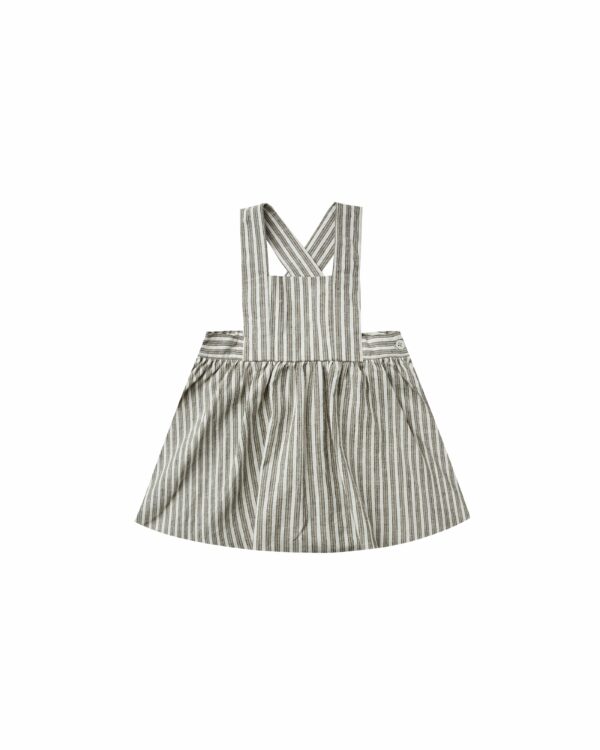 Rylee + Cru Pinafore Dress - Railroad Stripe / Vintage Black