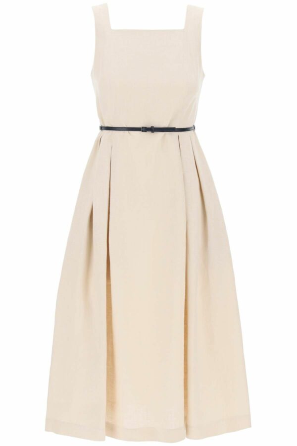 'S MAX MARA "cyprus linen midi dress"