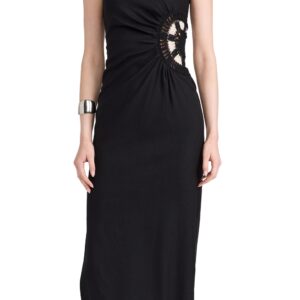 SIR. Dorian Strapless Midi Dress Black 0P