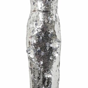 STRAPLESS EMBELLISHED SEQUIN DRESS