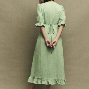 Sage Green Delilah Midi Tea Dress