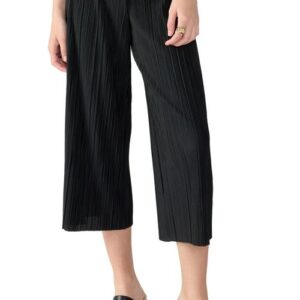 Sanctuary Plissé Culottes in Black at Nordstrom, Size X-Large