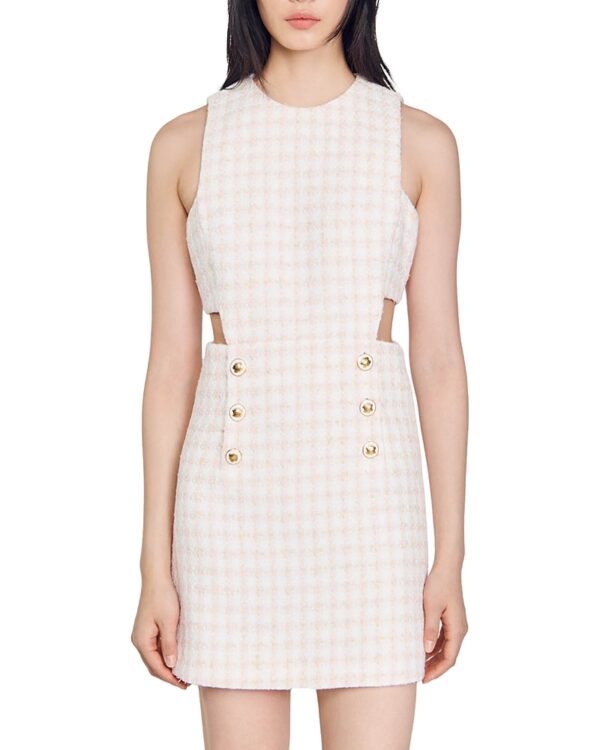 Sandro Liana Sleeveless Cutout Pinafore Dress