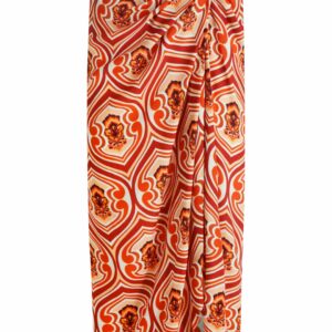 Sarong skirt with graphic print