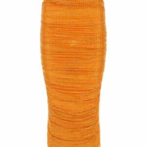 Self Portrait Orange Tulle Skirt, Women's (Size 30)