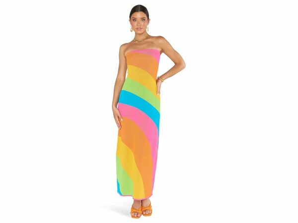 Show Me Your Mumu Island Nights Tube Dress (Salty Rainbow Stripe) Women's Dress