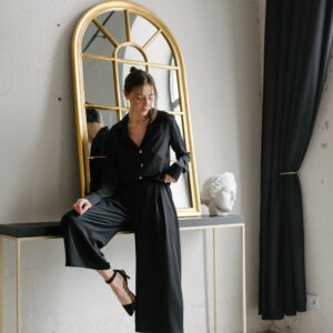 Sleepwear Set, Viscose Pajamas Sleepwear, Culottes, Shirt & Culottes, Custom Tailoring