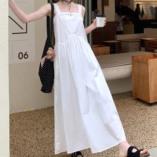 Sleeveless Plain Maxi Sundress