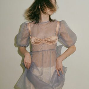 [Slip Dress Set] Organza Layer Dress