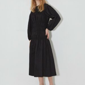 Smock Detailed Long Dress