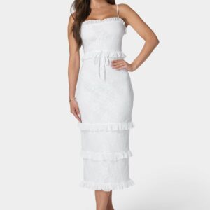 Smock Ruffle Maxi Dress