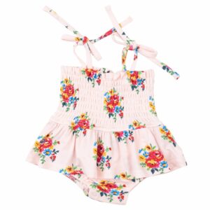 Smocked Bubble W/ Skirt - Pretty Bouquets