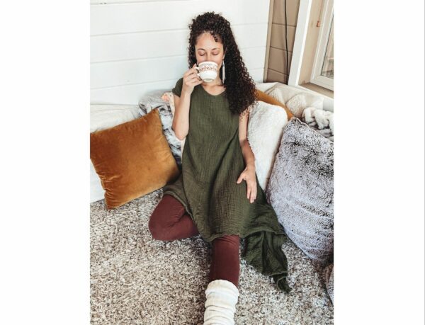 Softest Tee Dress | Breathable Comfortable Natural Cotton T-Shirt Ready For Summer Wrap Yourself in A Thousand Kisses