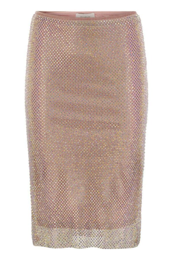 Sportmax Zinnia - Tulle Skirt With Rhinestones