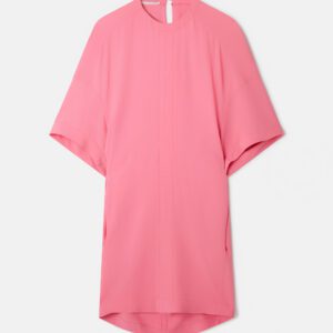 Stella McCartney - Oversized Sleeve T-Shirt Dress, Woman, Bright Pink, Size: 46