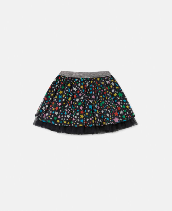 Stella McCartney - Star Pattern Tulle Skirt, Woman, Multicolor, Size: 10