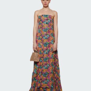 Strapless Dress Hibiscus