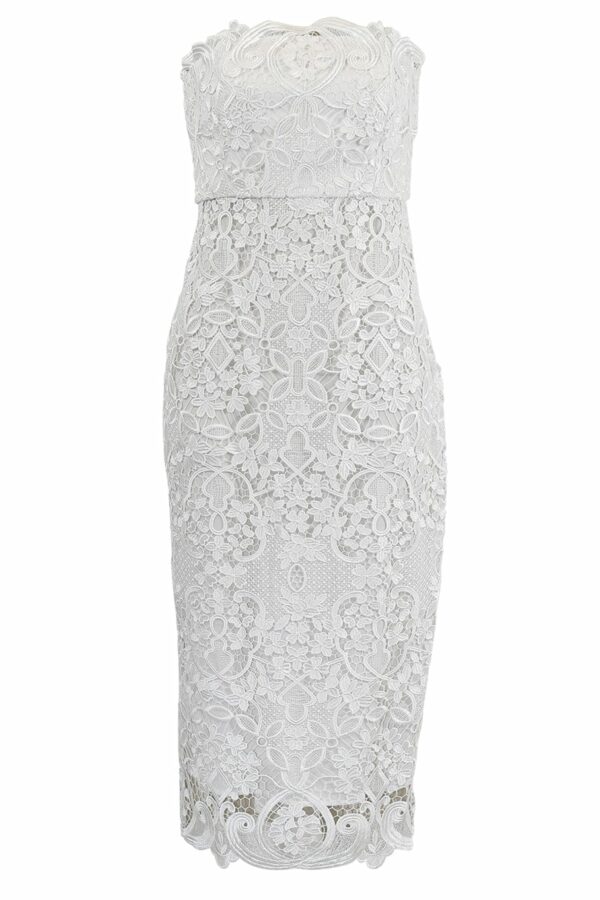 Strapless Lace T Dress