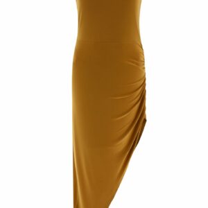 "Strapless Side Drape" Dress