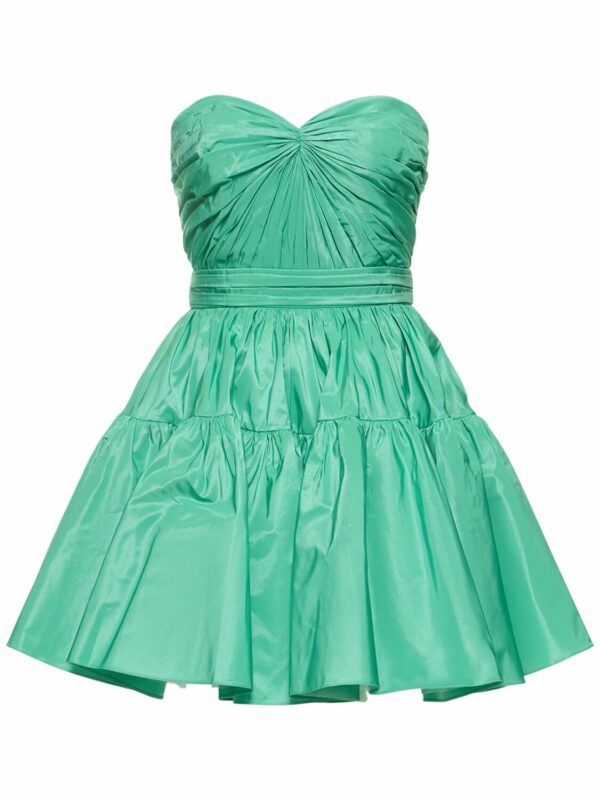 Strapless Taffeta Mini Dress