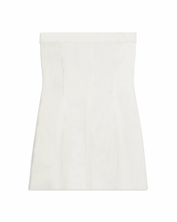 Strapless Twill Denim Dress - Classic White XL