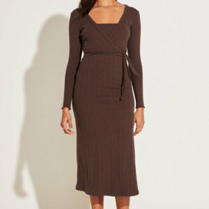 Strapless West Dress Set - Chocolate Organic Rib