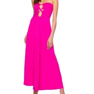 Susana Monaco Strapless Circle Front Maxi Dress