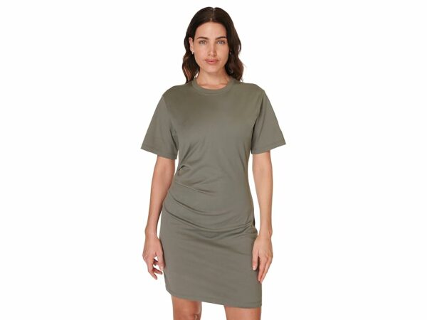 Sweaty Betty Easy Ruched T-Shirt Dress (Umbra Green) Women's Dress