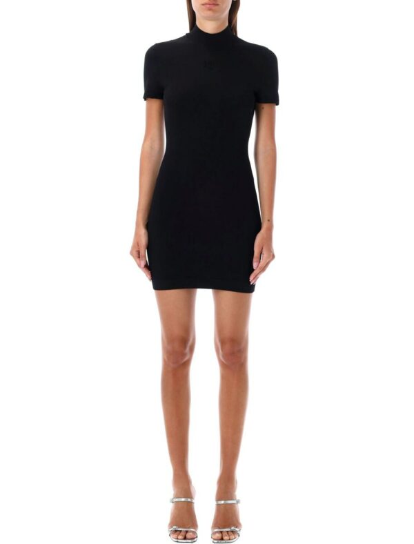 T By Alexander Wang Mock Neck T-Shirt Dress