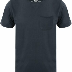 T-Shirts Zac Crew Neck Cotton T-Shirt with Pocket In Dress Blue / S - Tokyo Laundry