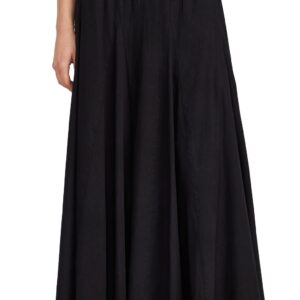 THE GREAT. The Godet Skirt Black 3