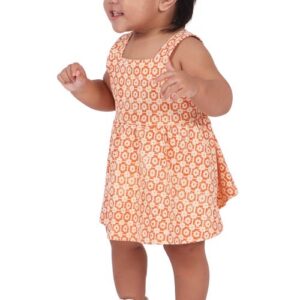 TINY TRIBE Retro Pinafore Dress in Coral at Nordstrom, Size 9-12M