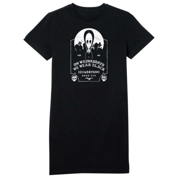 The Addams Family On Wednesday's We Wear Black Women's T-Shirt Dress - Black - S - Black