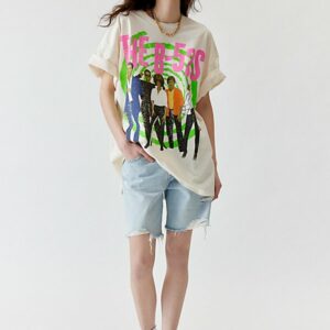 The B-52s Photo T-Shirt Dress in Neutral, Women's at Urban Outfitters