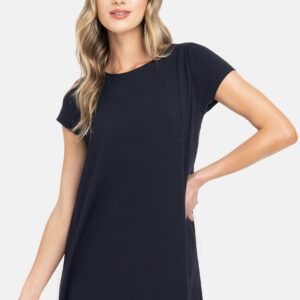 Tie Back T-Shirt Mini Luxe Dress