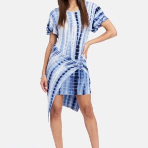 Tie Dye Ring Detail T-Shirt Dress