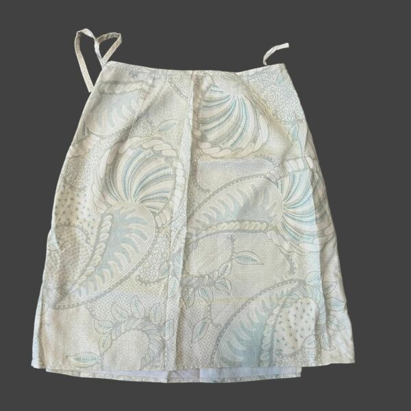 Tommy Bahama Silk Sea Shell Sarong Paisley Palace Skirt 4 in Tan, Women's (Size 27)