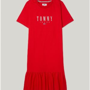 Tommy Hilfiger Women's Tommy Jeans T-Shirt Dress - Red - XS