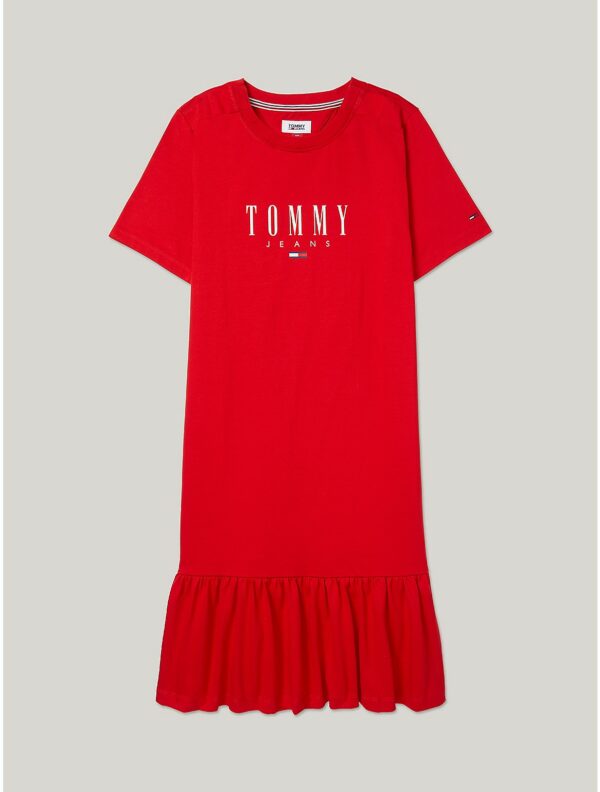 Tommy Hilfiger Women's Tommy Jeans T-Shirt Dress - Red - XS