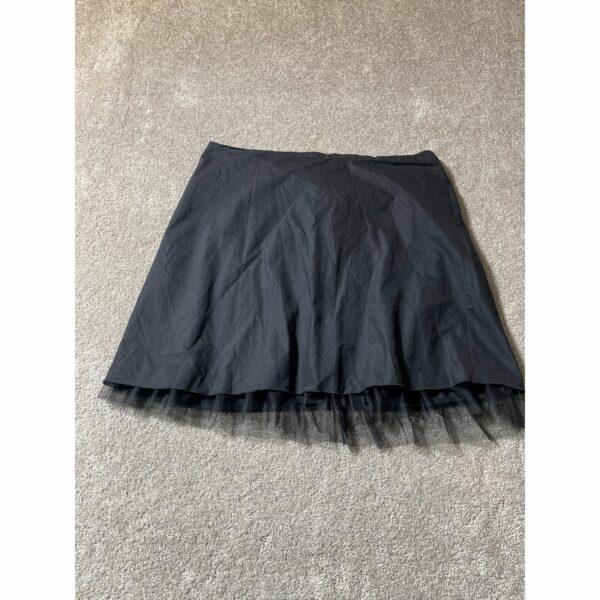 Torrid Skirt Womens Size 18 Mini Cotton Tulle Back Zip Black