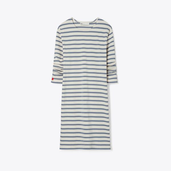 Tory Burch Scrunched-Sleeve Jersey T-Shirt Dress