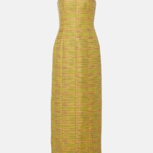 Tove Sessy strapless cotton-blend midi dress