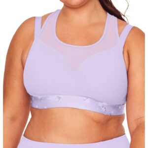 Adore Me Plus Size Micah High-Impact Sports Bra - Medium purple