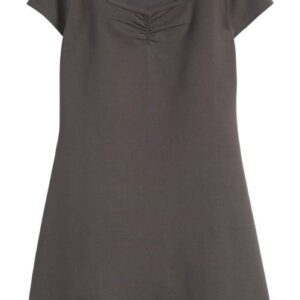 Treasure & Bond Kids' Ruched T-Shirt Dress in Black Raven at Nordstrom