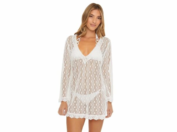 Trina Turk Whim Trapeze Dress (White) Women's Swimwear