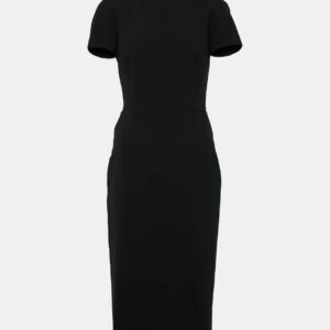 Victoria Beckham Fitted T-Shirt crêpe midi dress