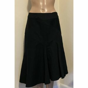 Vintage $850 NWT Morgane Le Fay Skirt M Black Godet Mermaid 1930'S M, Women's